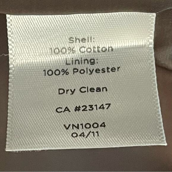 Talbots  Brown Tan Animal Print 100% Cotton Velvet Party Event Skirt NWT Size 16 - Picture 9 of 13